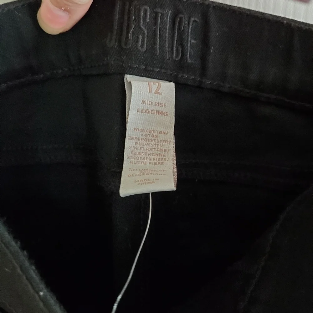 Justice Mid Rise legging Size 12 Girls